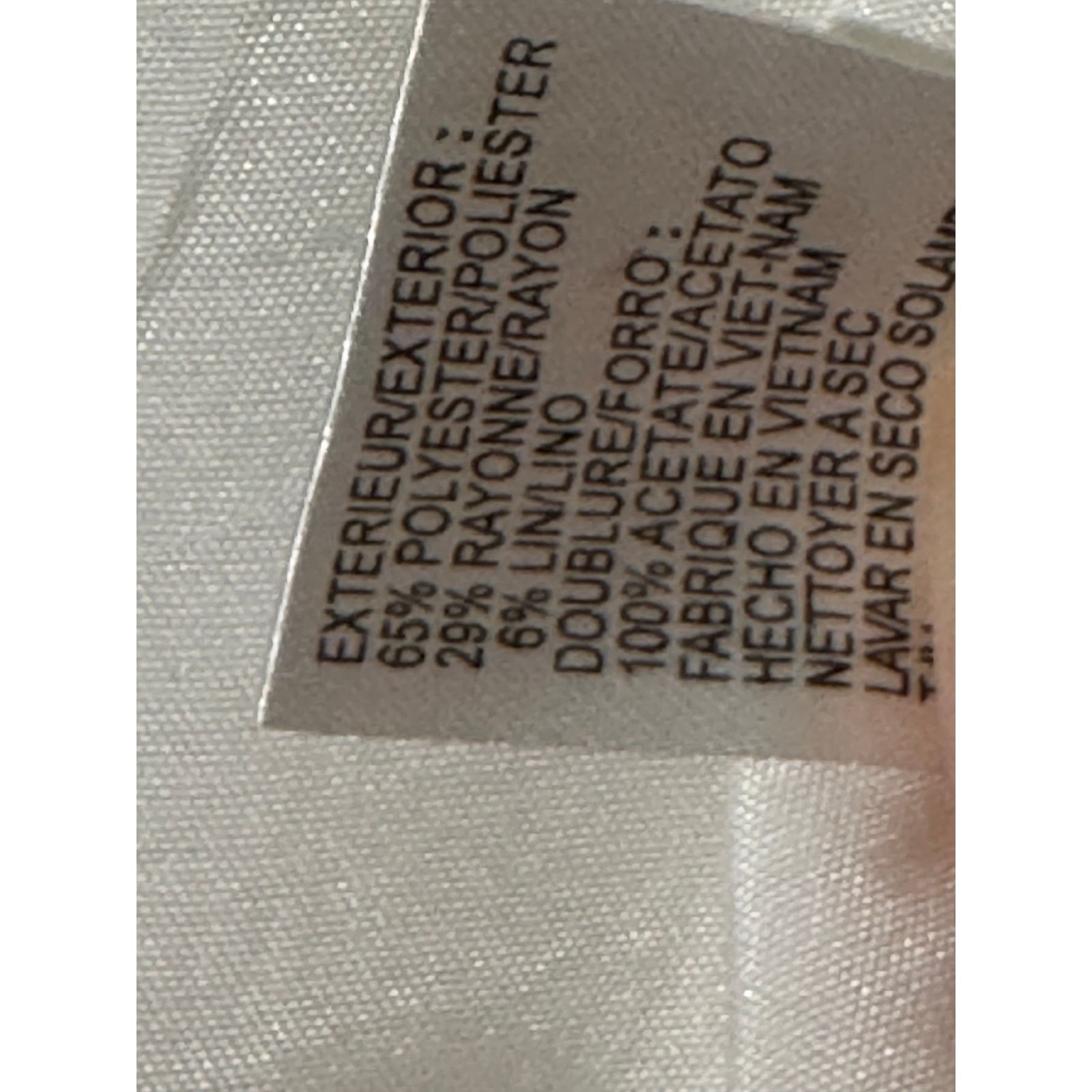 Other Tahari Arthur S Levine Linen Blend Blazer Taupe White Size 8 Size M / US 6-8 / IT 42-44 - 9 Thumbnail