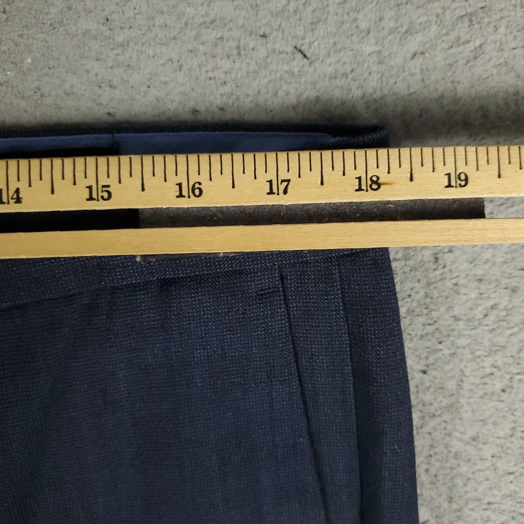 Banana Republic Banana Republic Chino Pants Mens 35x32 Blue Wool Modern Slim Fit Straight Size US 35 - 3 Thumbnail