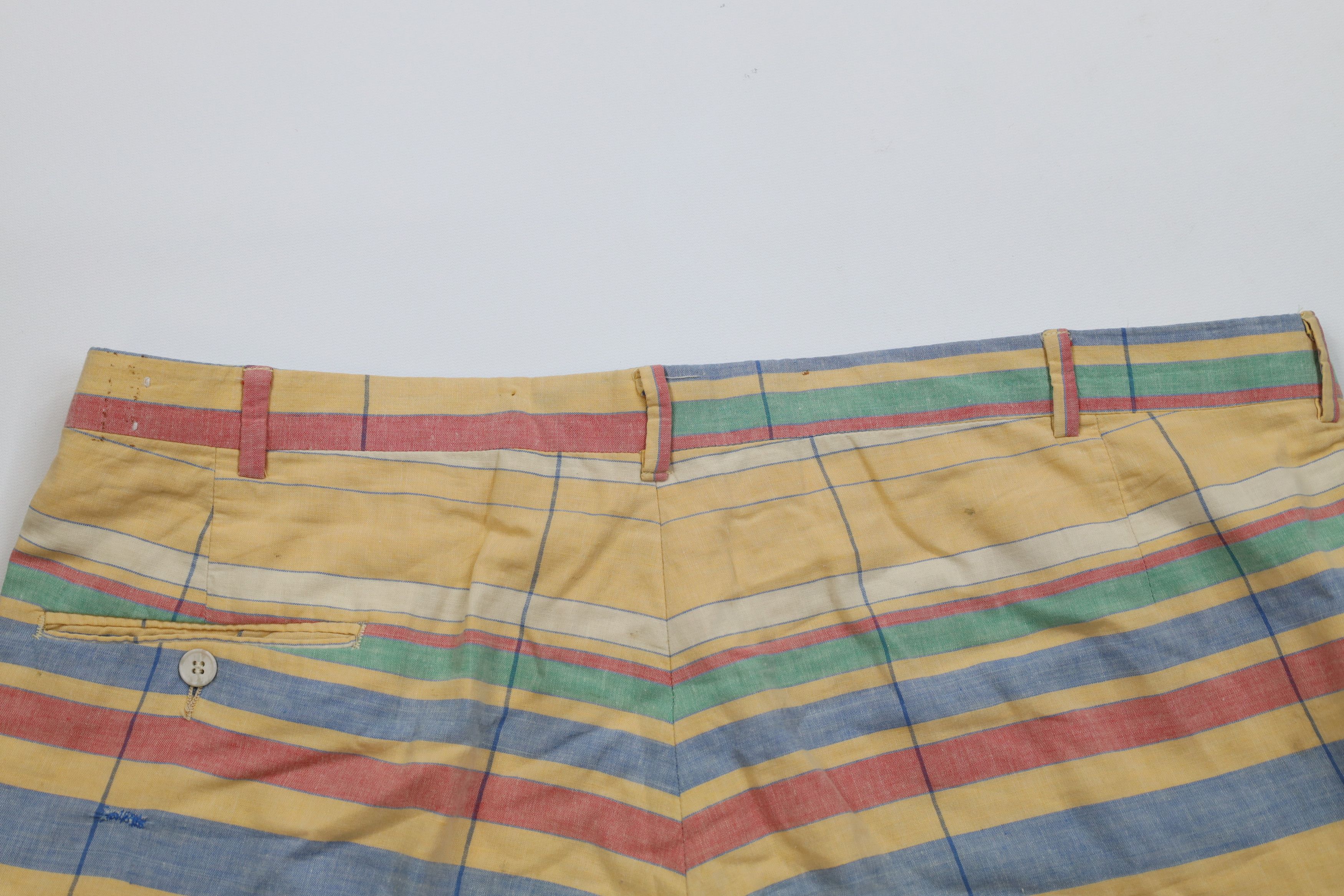 Vintage Vintage 70s Streetwear Rainbow Striped Above Knee Shorts USA Size US 40 / EU 56 - 10 Thumbnail