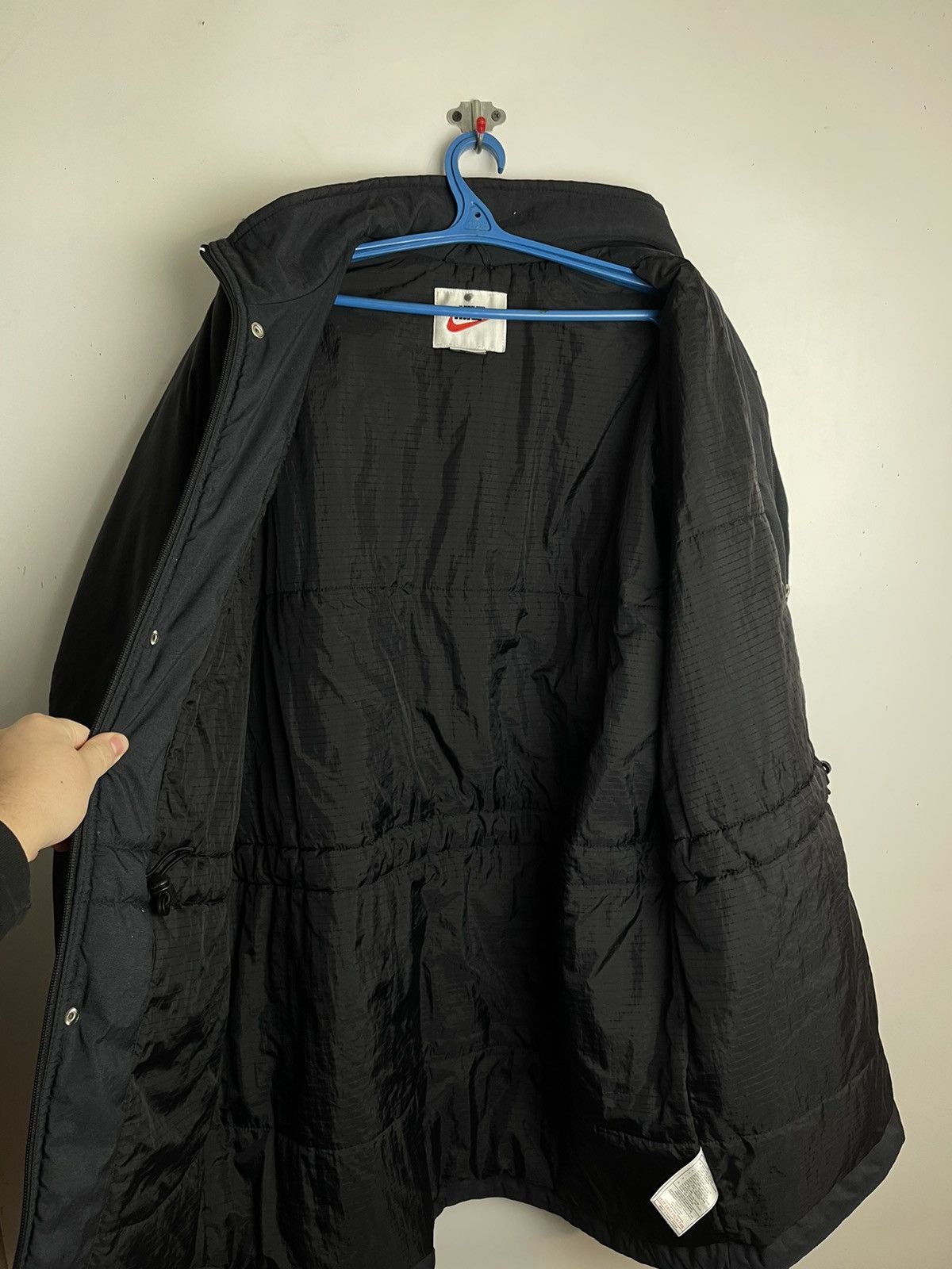 Vintage Rare 90's Vintage Nike Down Puffer Jacket Big Swoosh Logo Size US XL / EU 56 / 4 - 14 Thumbnail