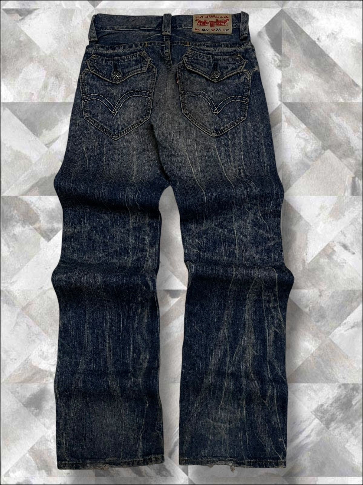 Levi's Vintage Clothing Vintage 1990s Designer Levis 502 Distressed Regular Denim Size US 28 / EU 44 - 10 Thumbnail