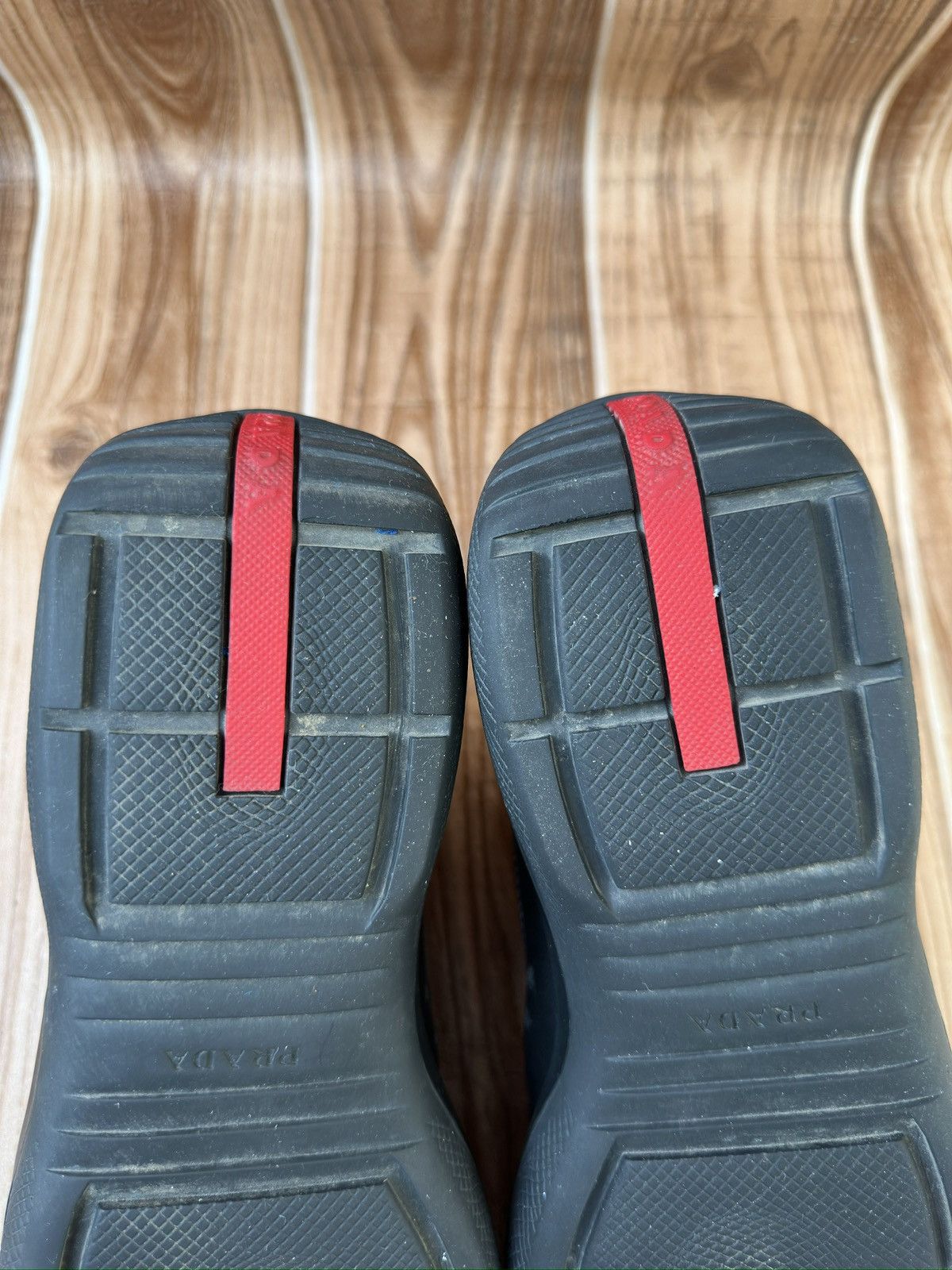 Prada Prada Americas Cup Velcro Straps Red Tab Leather Sneaks Size US 7.5 / EU 40-41 - 14 Thumbnail