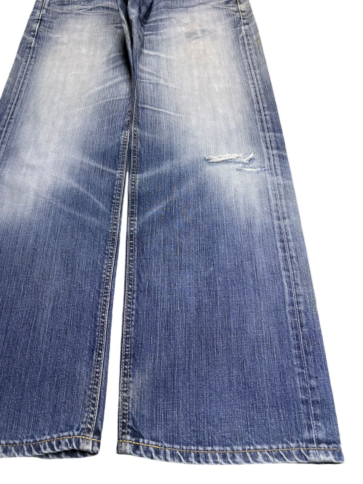 Edwin Vintage Japanese Edwin 503 Faded Wash Distressed Baggy Jeans Size US 36 / EU 52 - 6 Thumbnail