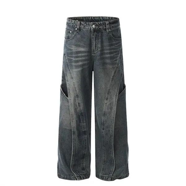 VIBE Deconstructed patchwork washed distressed jeans Size US 32 / EU 48 - 1 Thumbnail