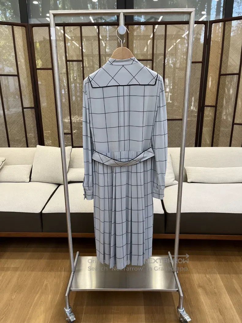 Valentino Valentino Light blue plaid streamer dress Size S / US 4 / IT 40 - 2 Thumbnail