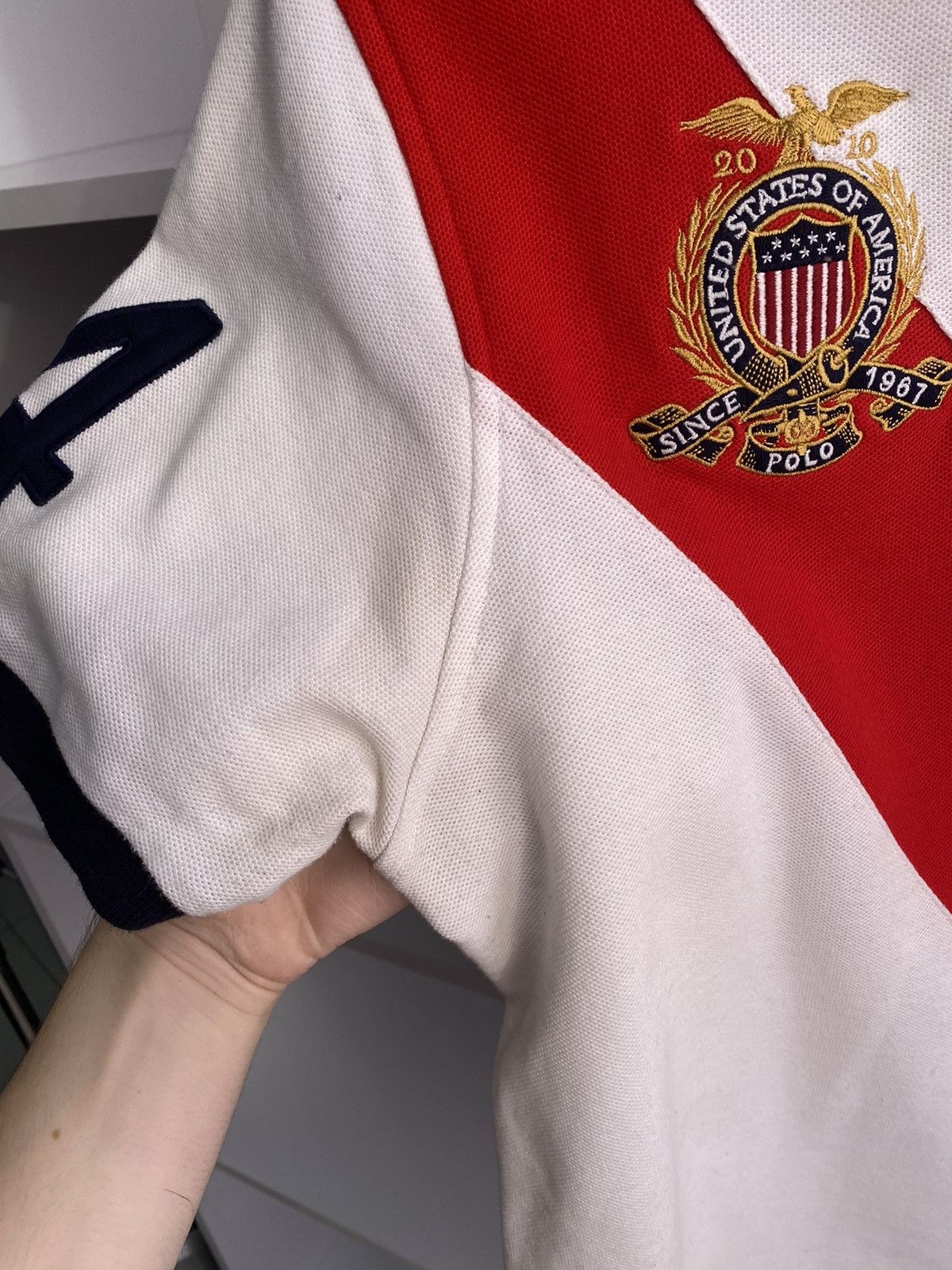 Polo Ralph Lauren × Vintage Vintage Polo Ralph Lauren Chief Keef Style Polo Tee Size US L / EU 52-54 / 3 - 9 Thumbnail