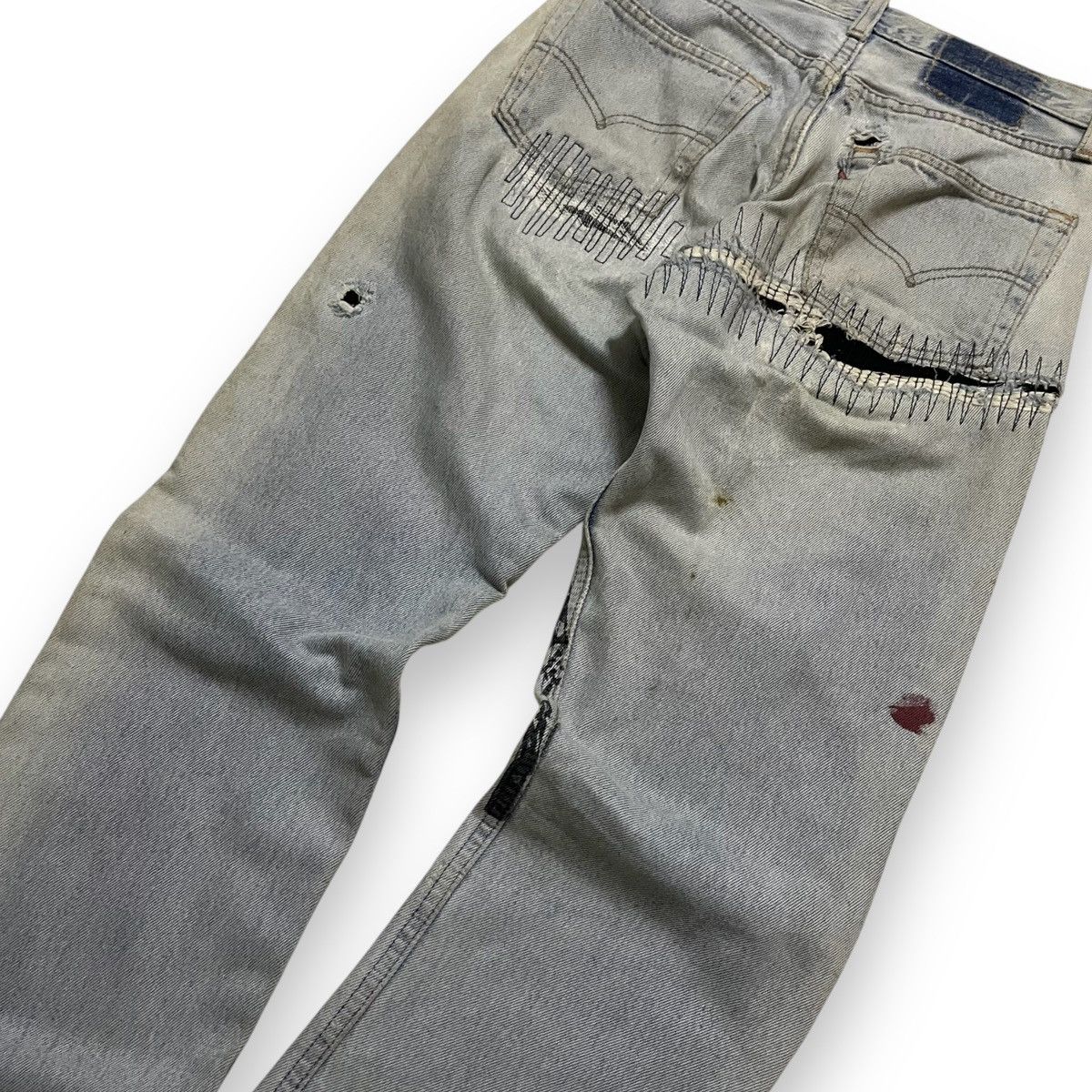 If Six Was Nine ORIGINAL LEVIS 501 USA X SEX PISTOL RARE COLLECTION (28×39) Size US 28 / EU 44 - 14 Thumbnail