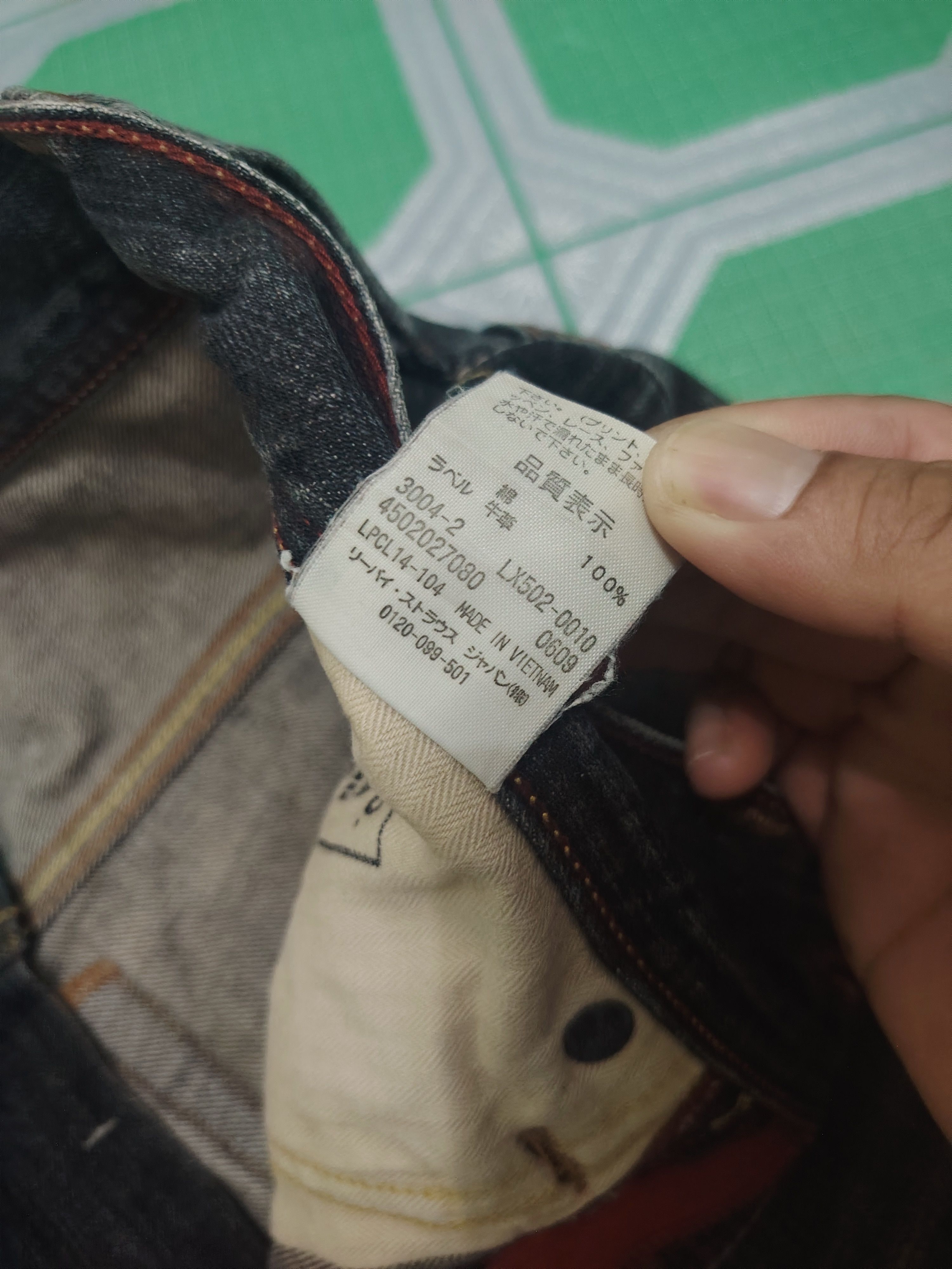 Levi's Distressed Rare!!! Levis 502 Back Pocket Bead Pattern Size US 34 / EU 50 - 12 Thumbnail