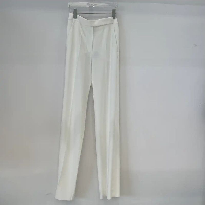 Max Mara MaxMara White Women's Casual Pants 0089 Size 24" / US 00 / IT 34 - 1 Thumbnail