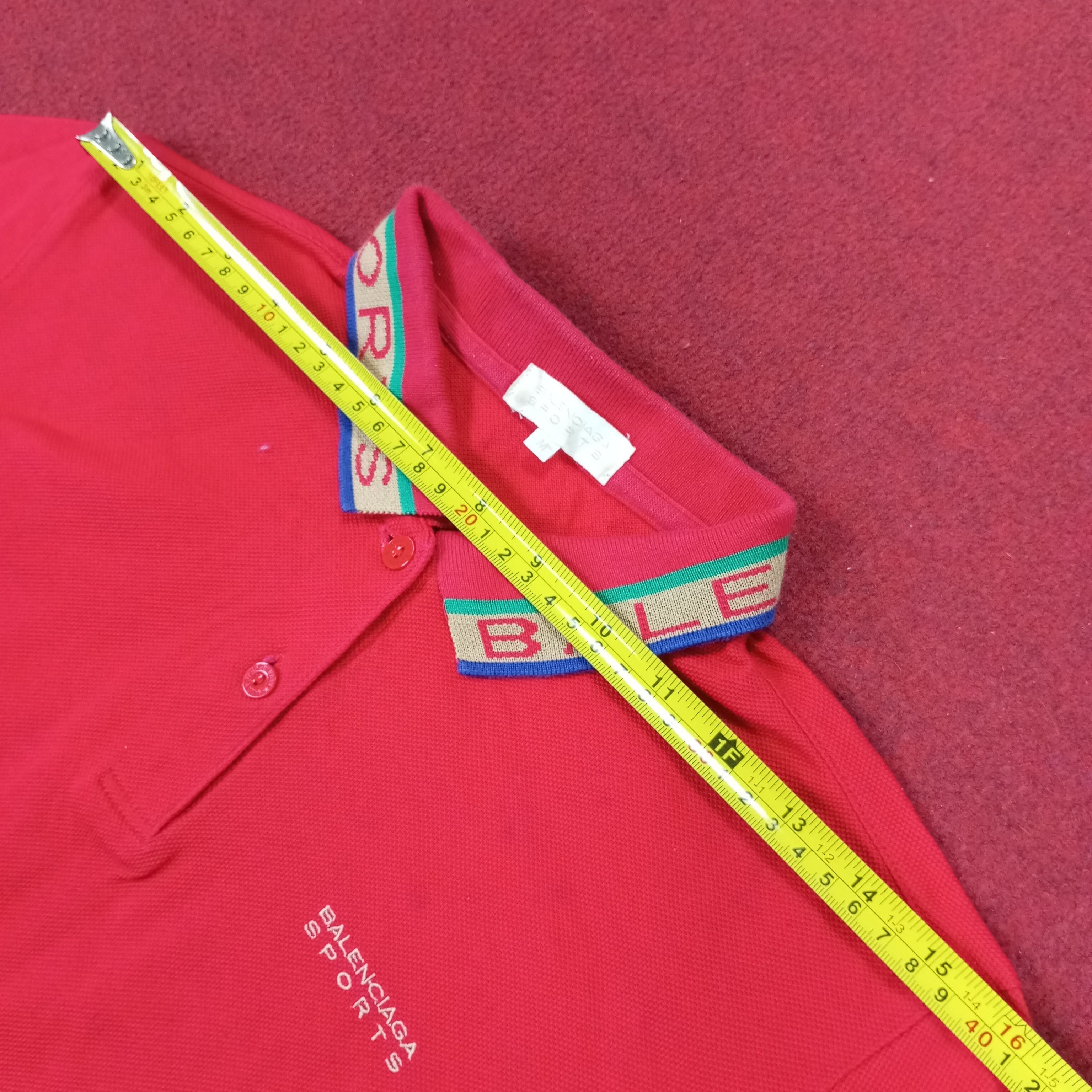 Balenciaga × Vintage Balenciaga Sports Spellout Collar Design Polos Size US S / EU 44-46 / 1 - 15 Thumbnail
