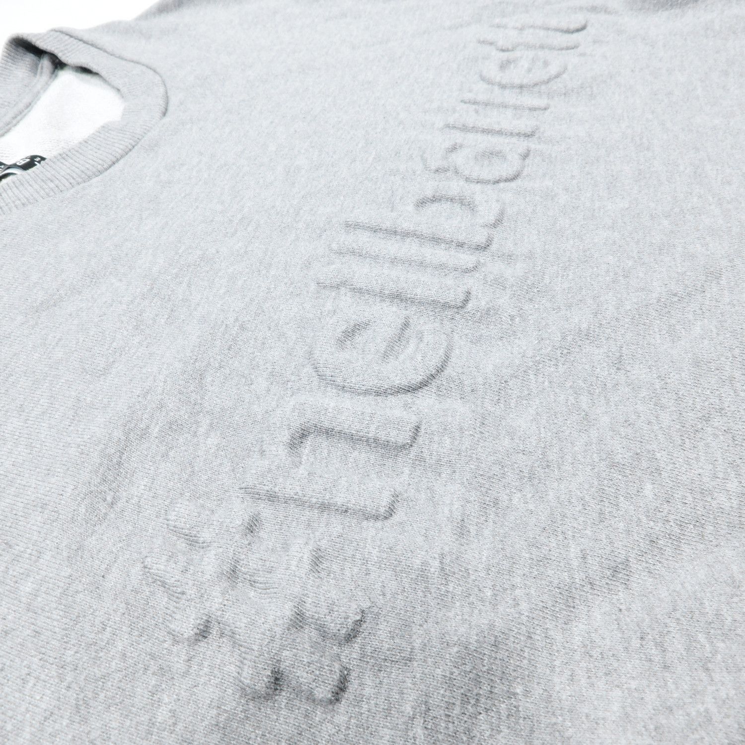 Neil Barrett NEIL BARRET EMBOSSED BIG FONT SMOKE MELANGE SWEATSHIRT Size US L / EU 52-54 / 3 - 7 Thumbnail