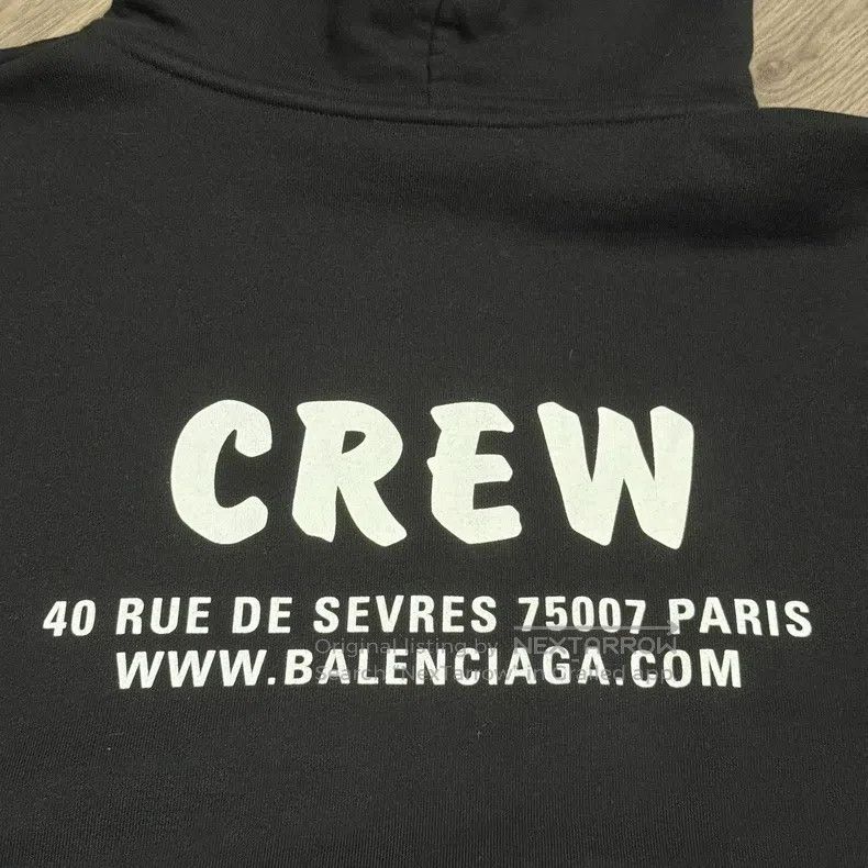Balenciaga Balenciaga Solid Logo Printed Hoodie, Regular Fit, Black Size US XS / EU 42 / 0 - 6 Thumbnail