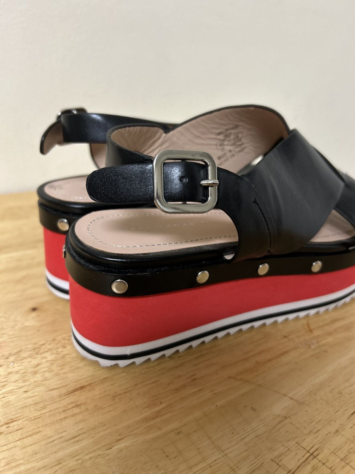 Zara Women’s Studded platform sandals 6.5(37) Size US 6.5 / IT 36.5 - 3 Thumbnail