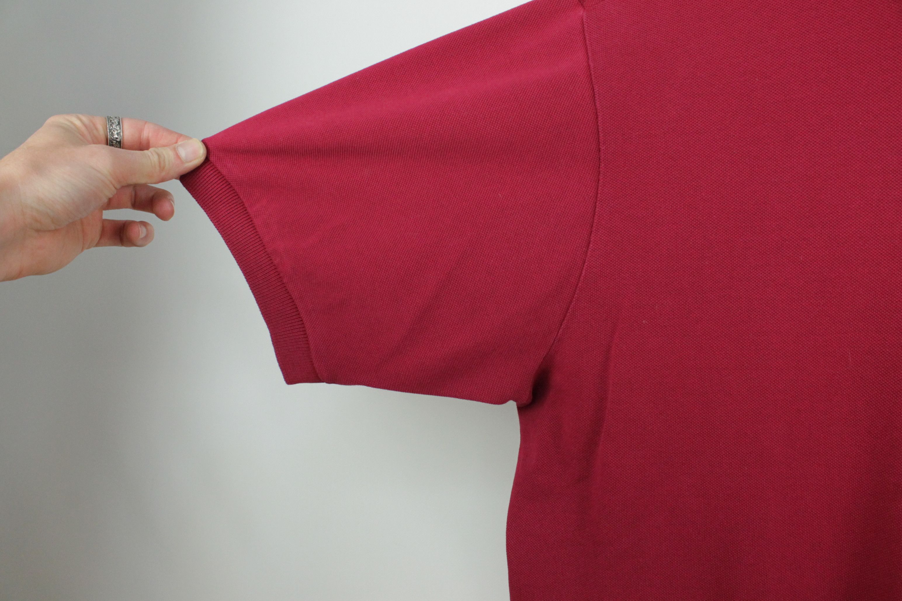 Lacoste × Vintage Vintage Lacoste Regular Fit Bordeux Polo Shirt Men's Size US XXL / EU 58 / 5 - 5 Thumbnail