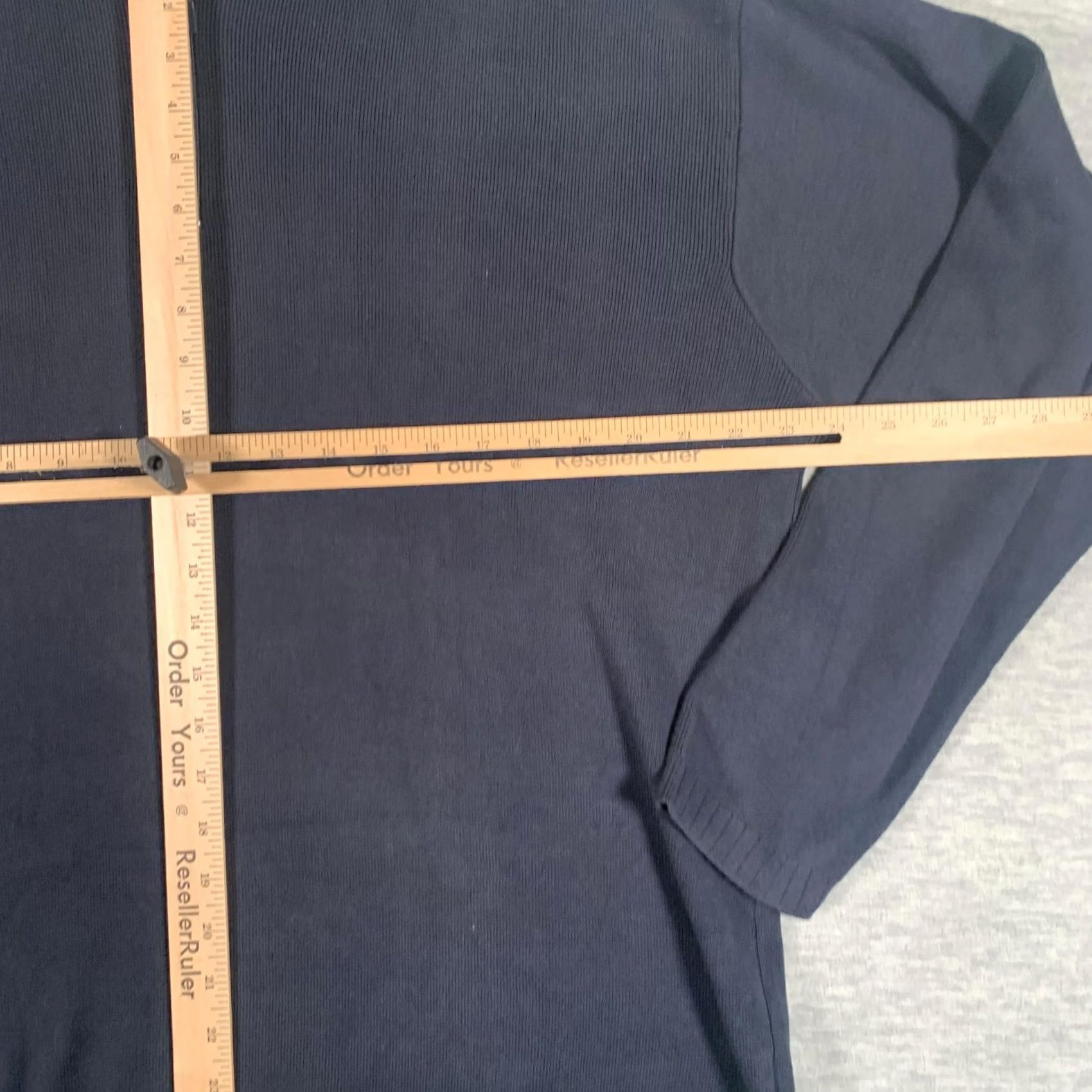 Vintage Giorgiolini Sweater XL Blue 1/4 Zip Mock Neck Knit Pullover Mens Italy Size US XL / EU 56 / 4 - 6 Thumbnail