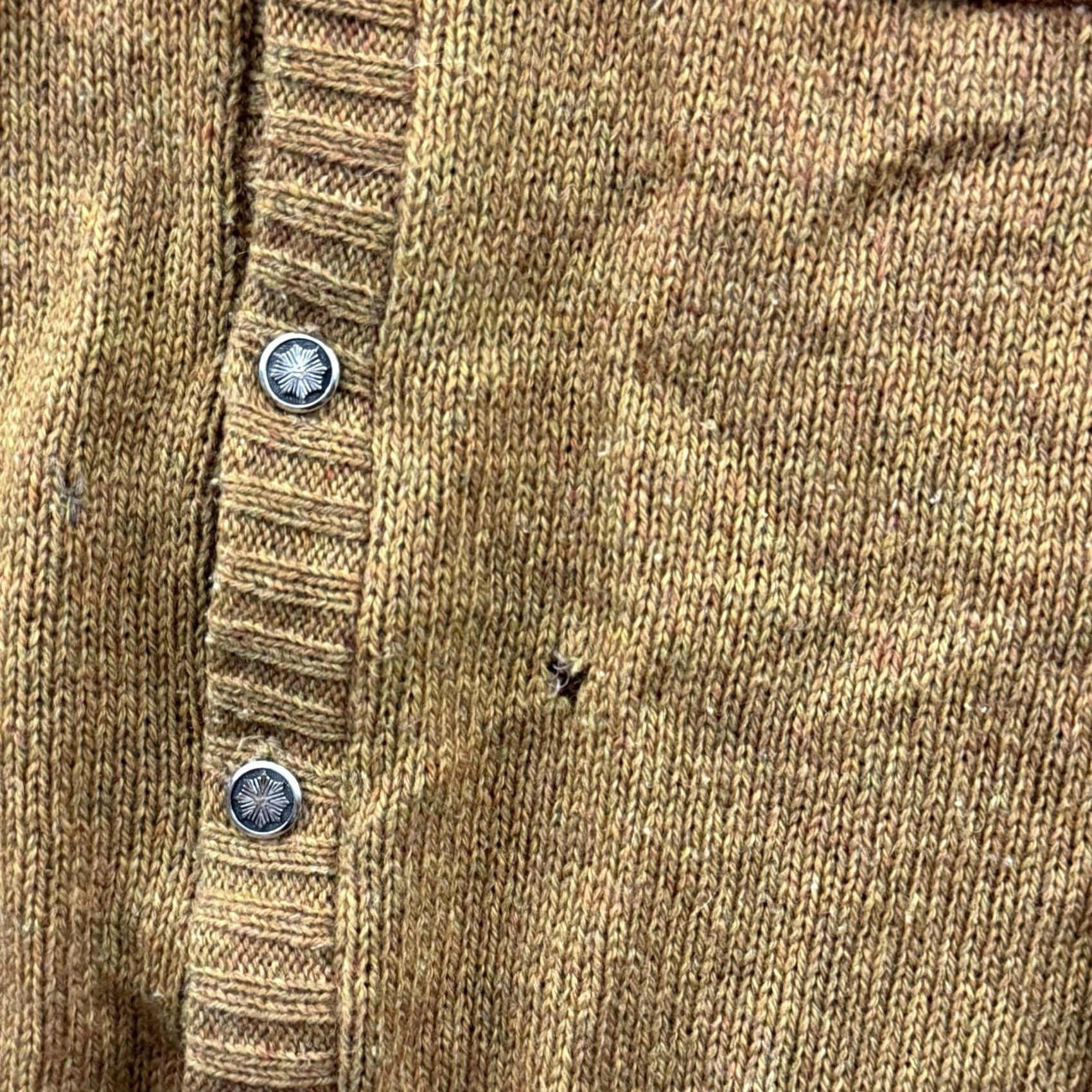 Vintage VINTAGE Brentwood Cardigan Sweater Mens Medium Brown Knit Wool Blend 50s Patch Cable-Knit V-Neck Wool Blend 50s Patch Cardigan Mens Brown Knit Size US M / EU 48-50 / 2 - 6 Thumbnail