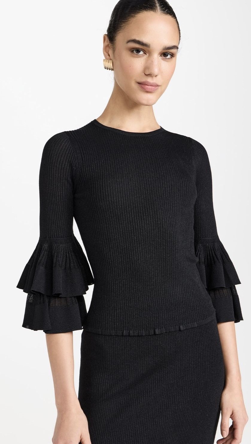 Zimmermann Zimmermann Tiered Ruffle Knit Top size 1/us size 6 Size M / US 6-8 / IT 42-44 - 2 Thumbnail