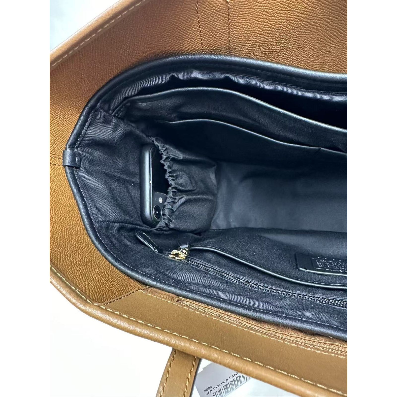 Coach Coach Tote Insert Canvas And Smooth Leather Black NWT C4812 Size ONE SIZE - 10 Thumbnail