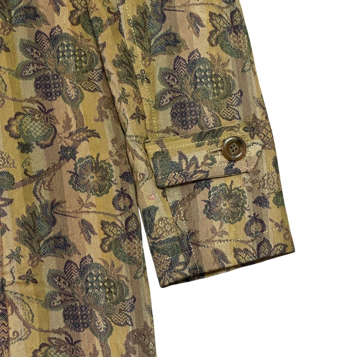 Japanese Brand Vintage Gekko Floral Patterned Long Jacket - Made in Japan Size S / US 4 / IT 40 - 18 Thumbnail