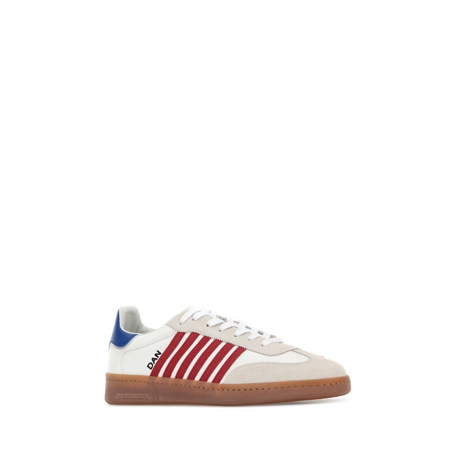 Dsquared2 DSQUARED2 Boxer White Leather Sneakers New And Authentic (Me Size US 9 / EU 42 - 4 Thumbnail