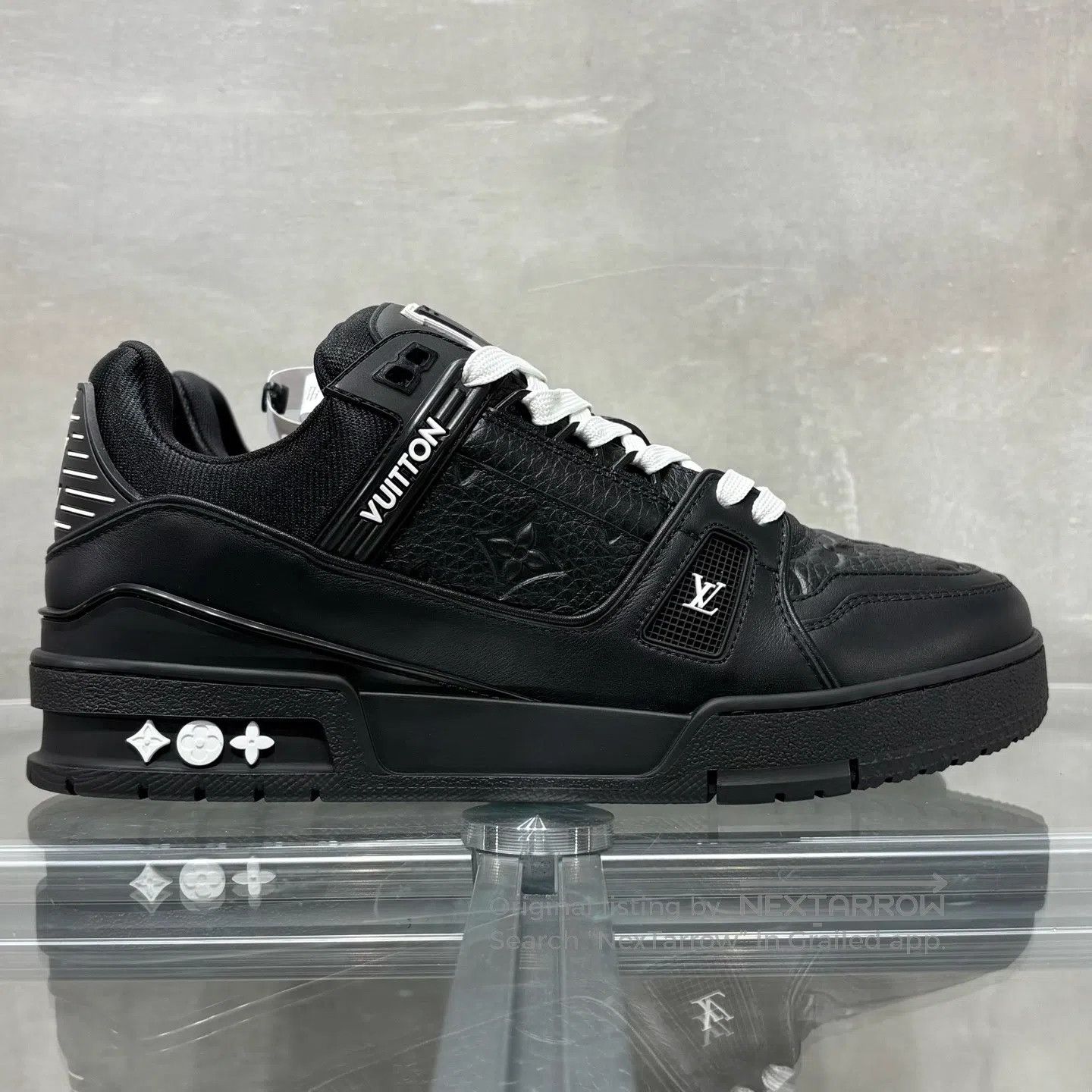 Louis Vuitton Louis Vuitton Trainer Black Art Gallery shoes Size US 7 / EU 40 - 4 Thumbnail