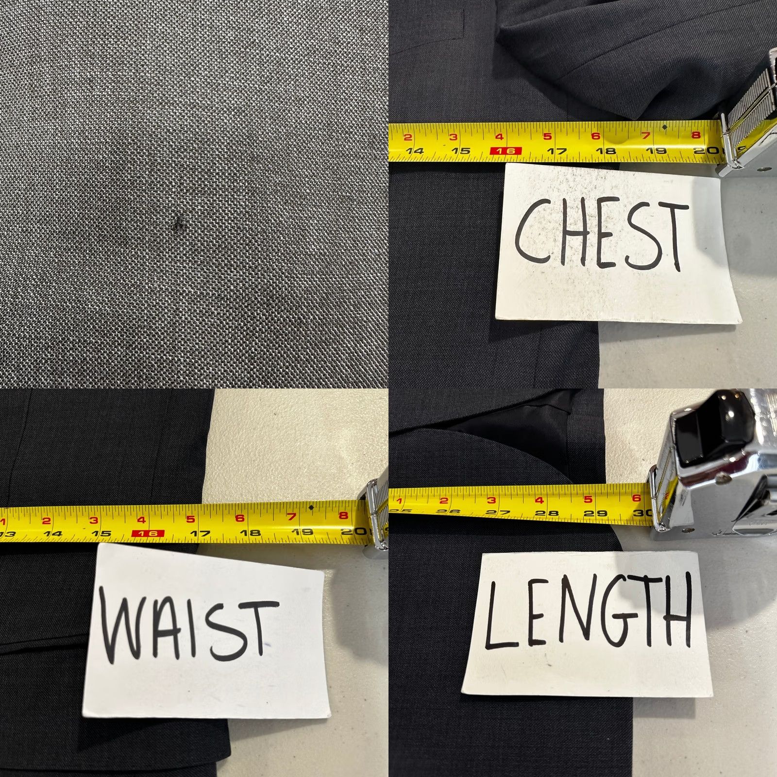 J.Crew J. Crew Ludlow Tollegno 1900 Wool Blend Italian Suit Blazer Men 36S Gray Jacket Coat 2 Piece Slim Notch Lapel Two-Button Formal Business Mens Size 36R - 8 Thumbnail