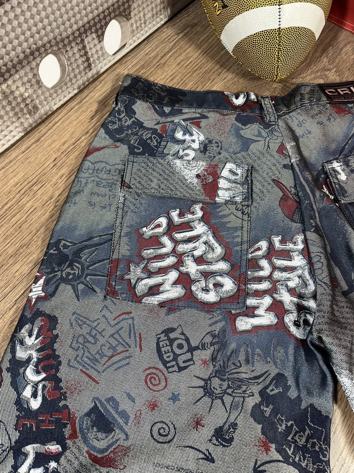 Rap Tees Y2K Wide Leg Graffiti Baggy Skate Vintage Hip Hop Rap Pants Size US 34 / EU 50 - 18 Thumbnail