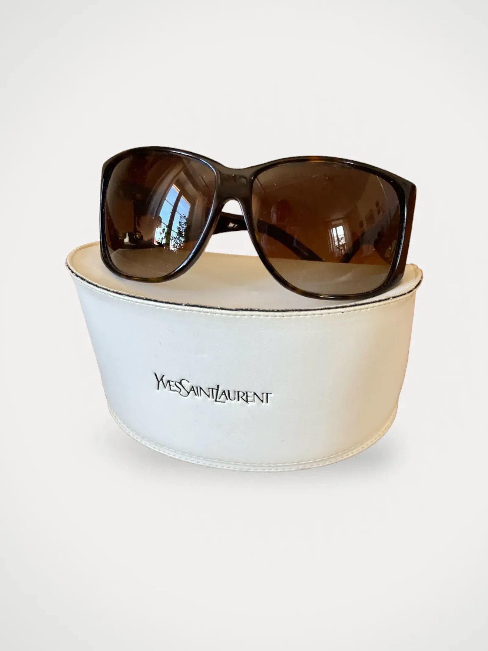 image of YVES Saint Laurent Sunglasses in Brown, Women's