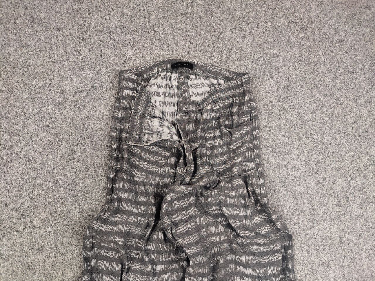 Gudrun Sjoden Gudrun Grenz Design Gray Patern cropped wide leg capri Pants Size 36" / US 14 / IT 50 - 4 Thumbnail
