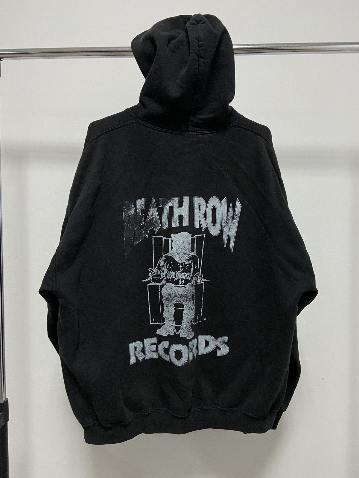 Death Row Records Hoodie Big Logo Vintage