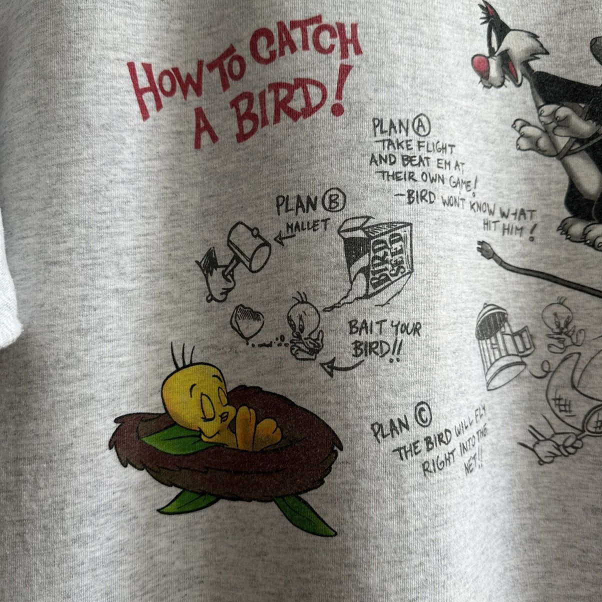 Warner Bros Vintage 1996 Looney Tunes Warner Bros Single Stitch Tee Size US XL / EU 56 / 4 - 6 Thumbnail
