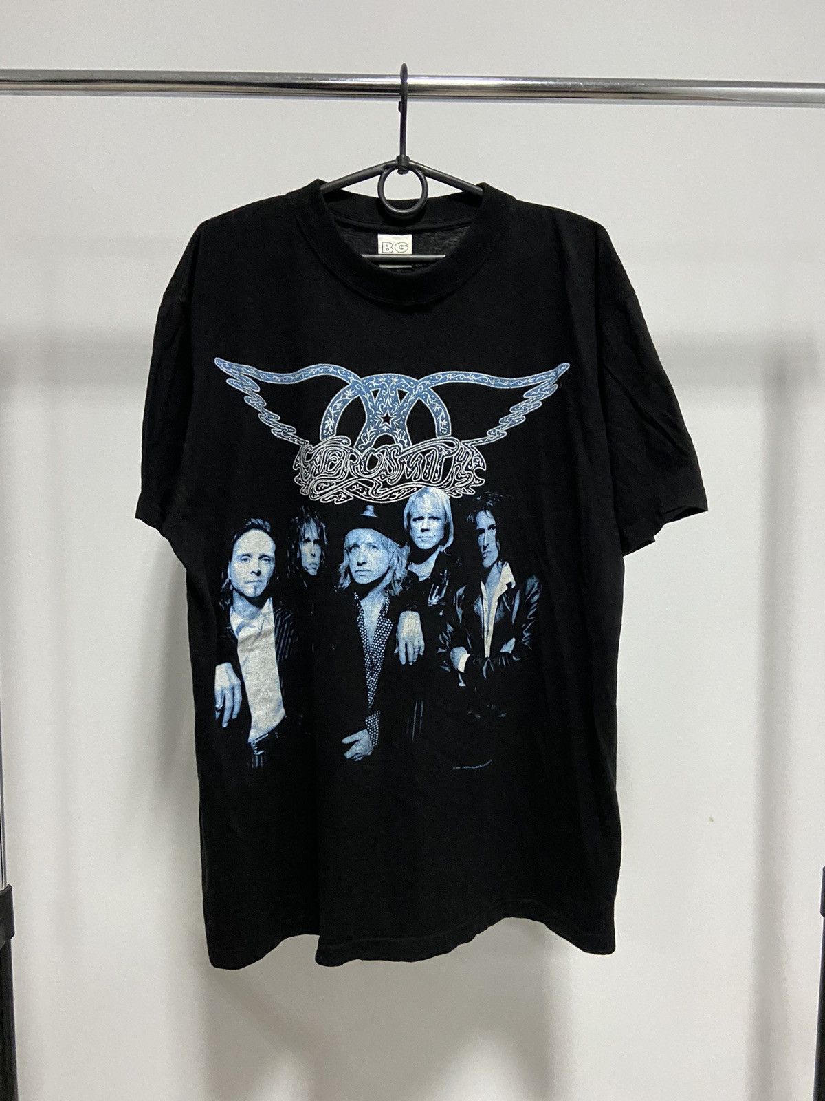 Aerosmith × Band Tees × Vintage Aerosmith 1997 nine lives tour vintage tee big logo print Size US L / EU 52-54 / 3 - 1 Thumbnail
