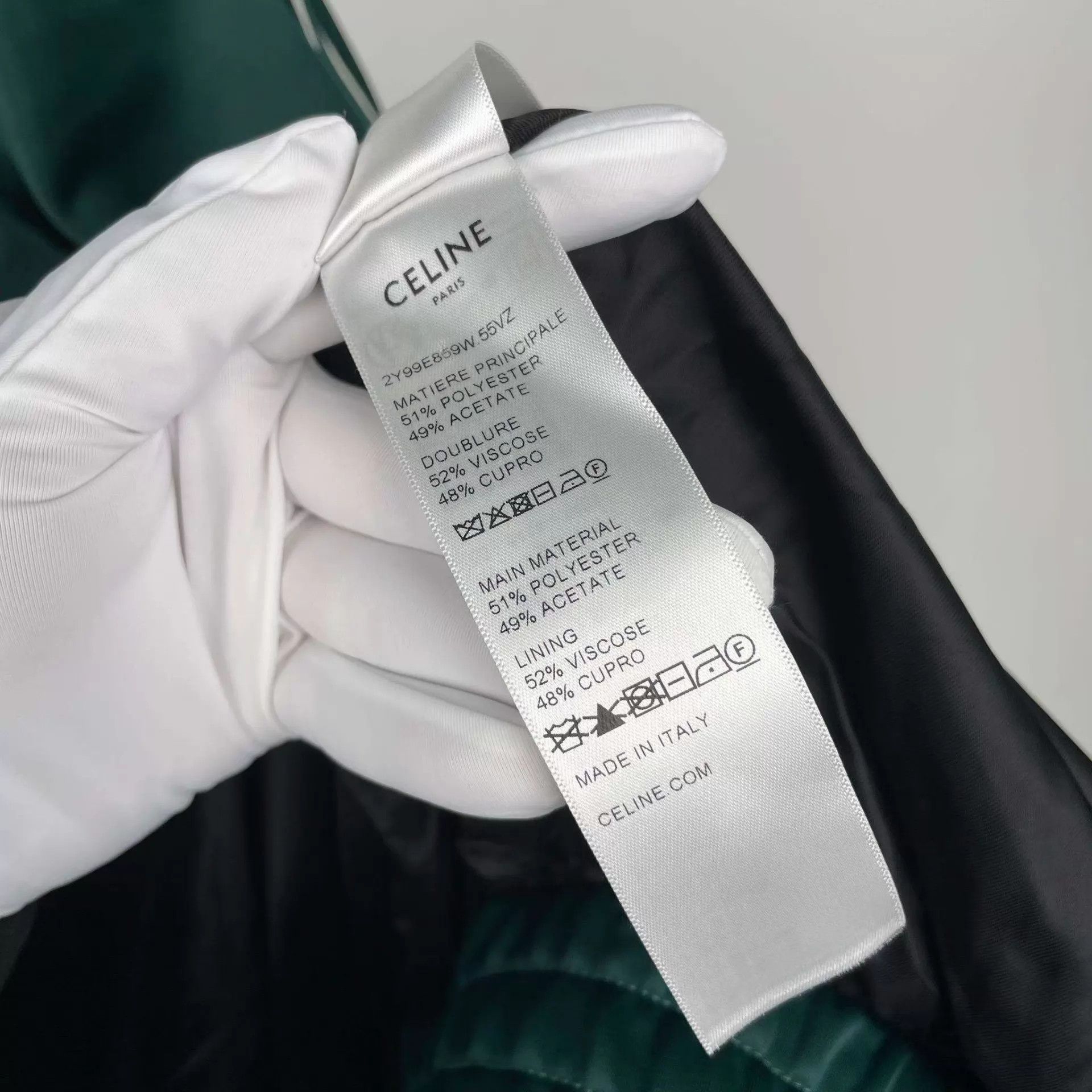 Celine Celine Polyester Green L Jacket 260419JCLXH22 Size US L / EU 52-54 / 3 - 9 Thumbnail
