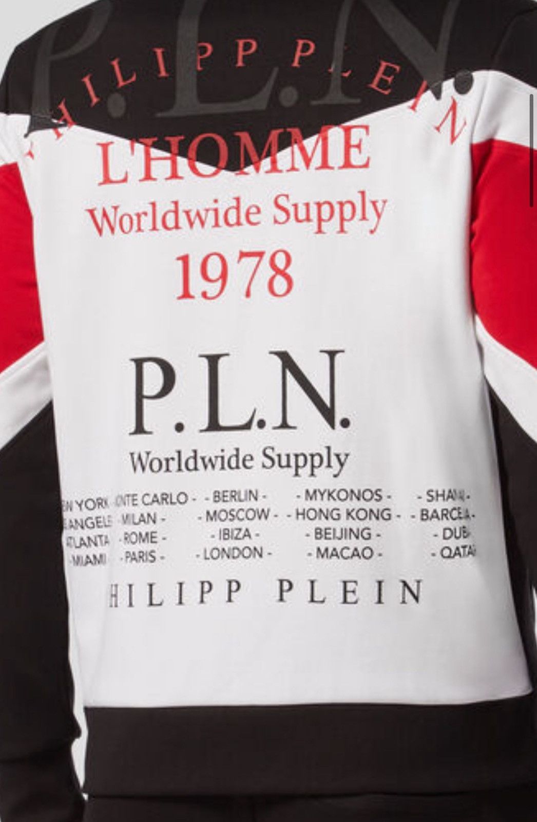 Philipp Plein PHILIPP PLEIN JOGGING JACKET P.L.N. Size US XXL / EU 58 / 5 - 3 Thumbnail