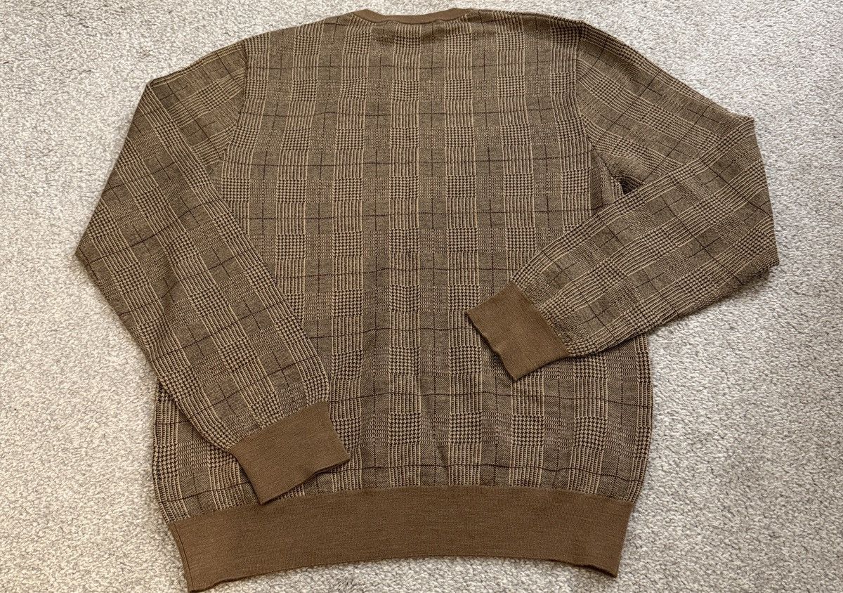 Ralph Lauren Purple Label Ralph Lauren Purple Label Glen Plaid Cashmere-blend Sweater Size US M / EU 48-50 / 2 - 7 Thumbnail