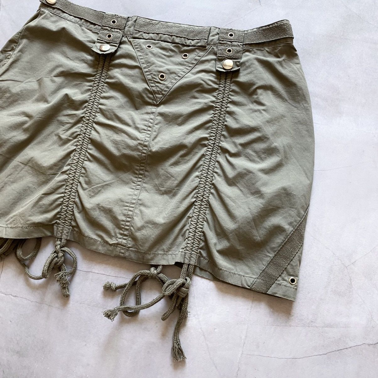 Miss Sixty Bandage If Six Was Nine Style Mini Avantgarde Skirt Y2K Size 28" / US 6 / IT 42 - 7 Thumbnail