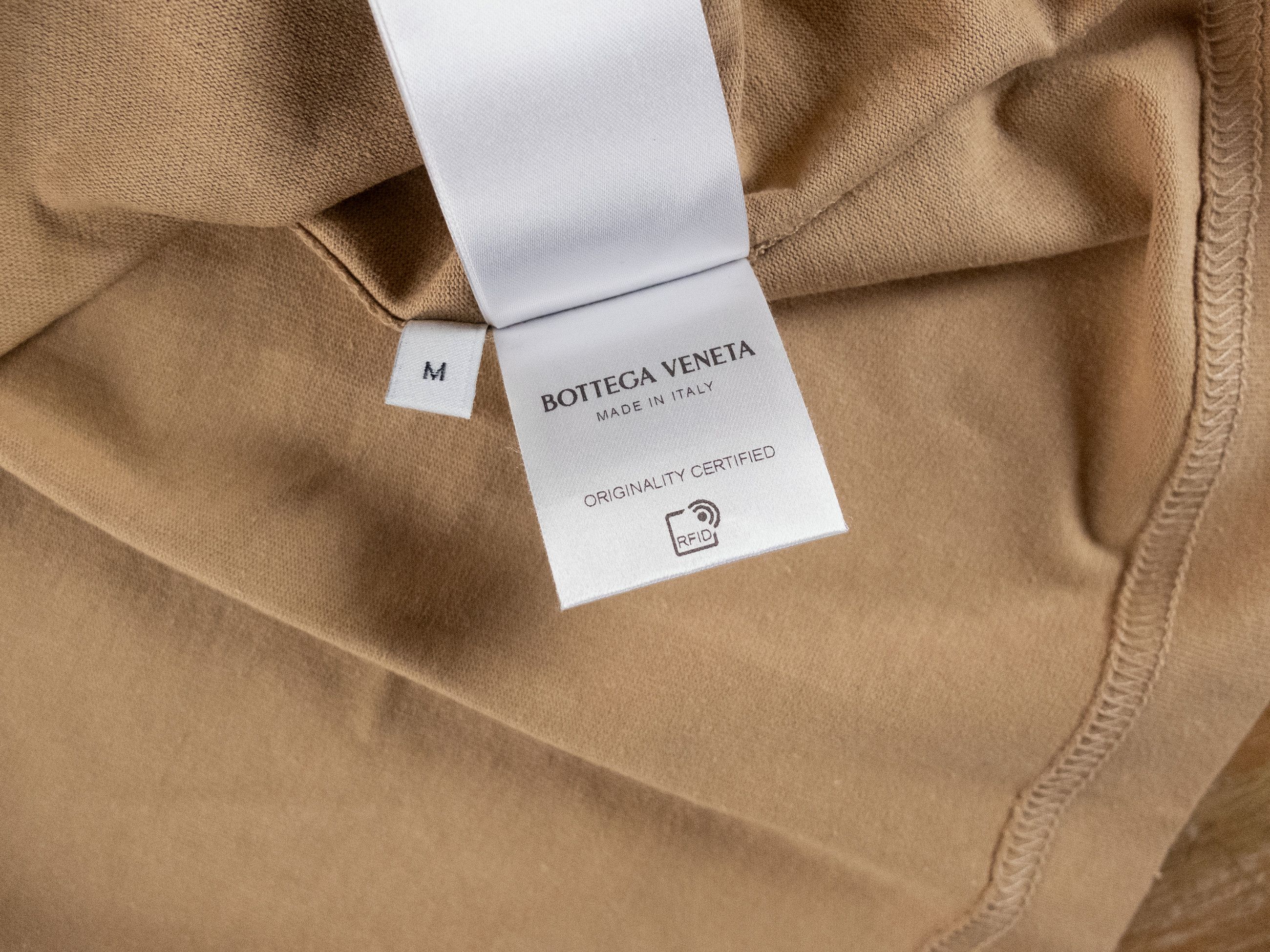 Bottega Veneta BOTTEGA VENETA Sunrise dark beige cotton t-shirt Medium Size US M / EU 48-50 / 2 - 7 Thumbnail