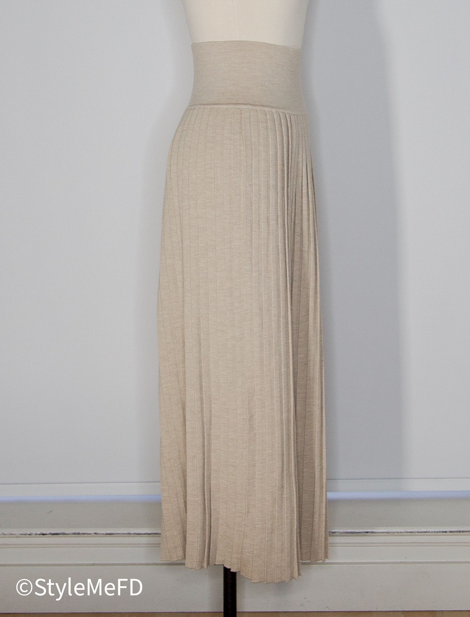 The Row The Row "Coraline" Beige Wool Blend Knit Skirt Size 31" - 4 Thumbnail