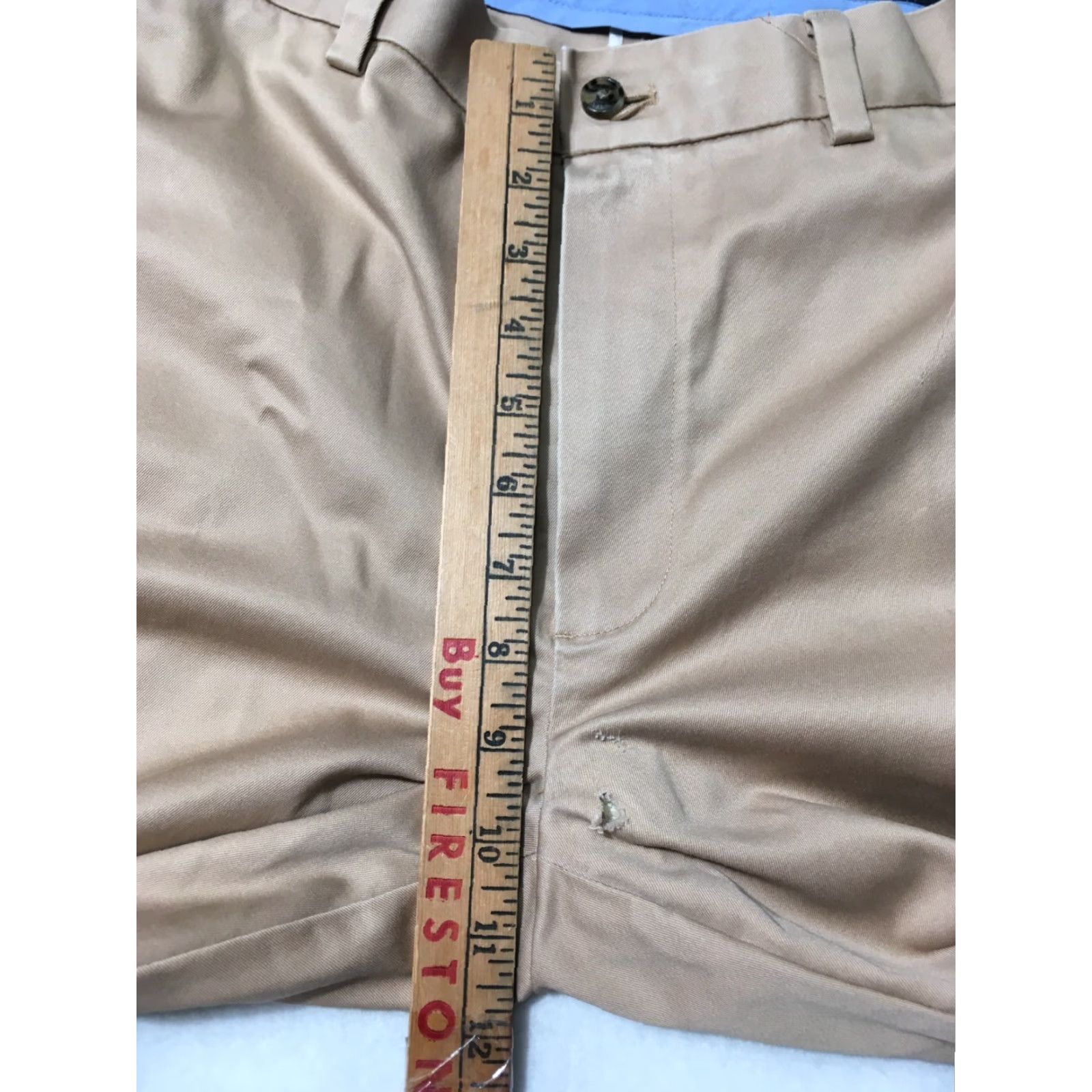 Brooks Brothers Brooks Brothers Clark Fit Advantage Chino Pants Mens 34x28 Beige Flat Front Regular Straight Belt Loops K Size US 34 / EU 50 - 3 Thumbnail