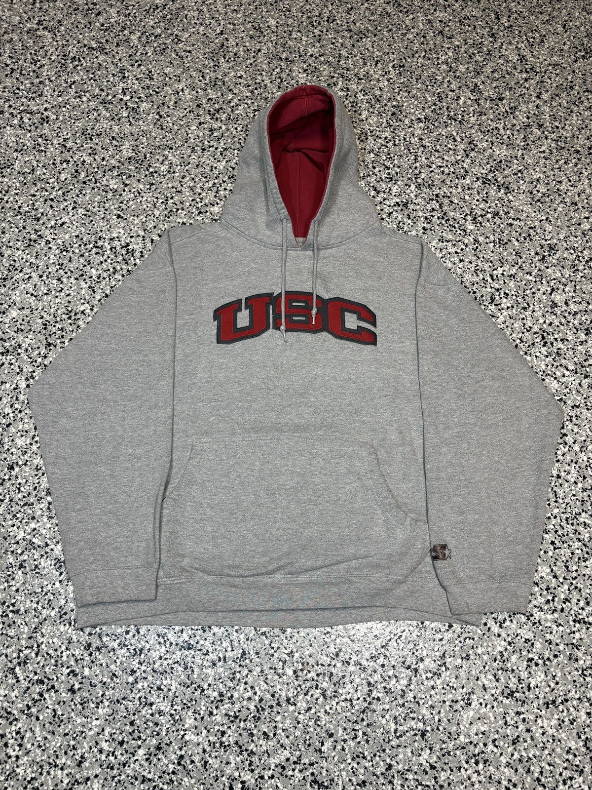NCAA Vintage Starters USC Trojans College Grey Hoodie Sz. XL 0695 Size US XL / EU 56 / 4 - 1 Thumbnail