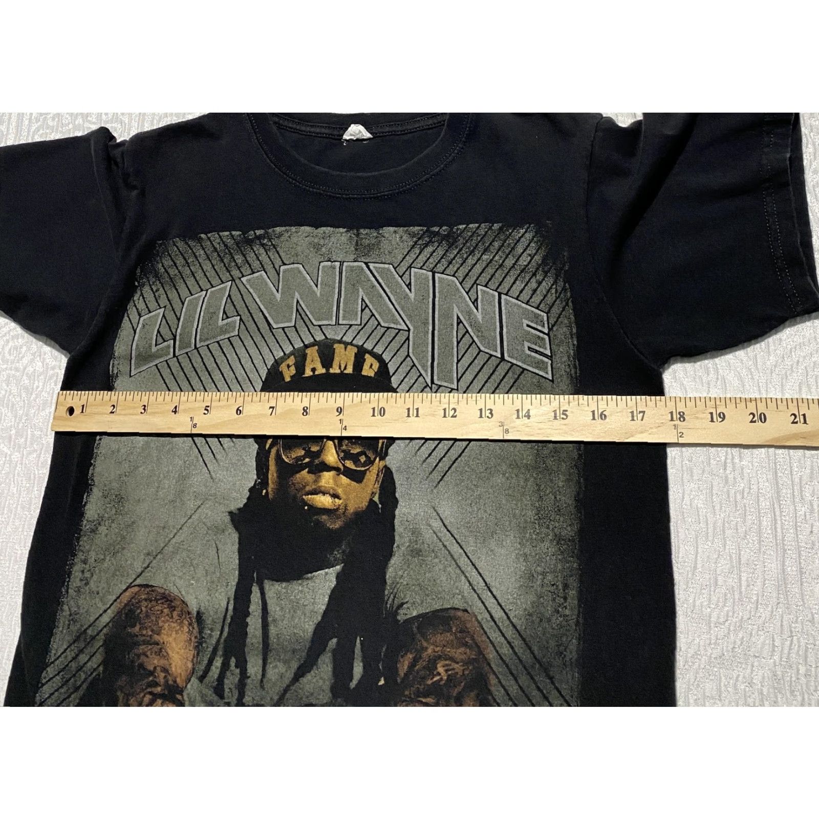 Anvil VINTAGE Lil Wayne Shirt Mens Small Black Graphic Rap Tee Anvil Band Hip Hop Music Tour Size US S / EU 44-46 / 1 - 6 Thumbnail