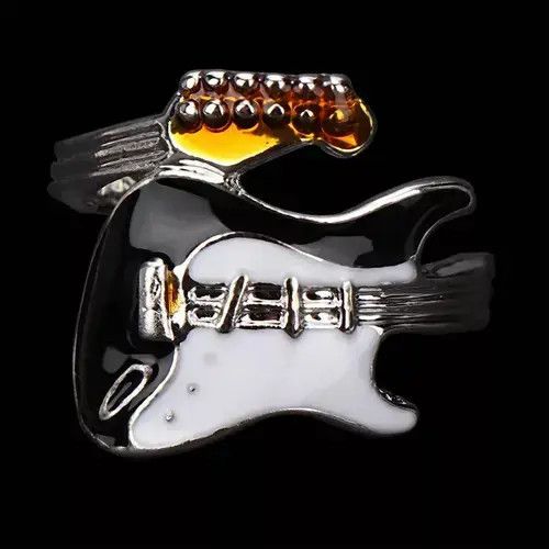 Ring Of Fire Guitar Ring Music Artist Skater Punk Rock Band Radio Size ONE SIZE - 2 Thumbnail