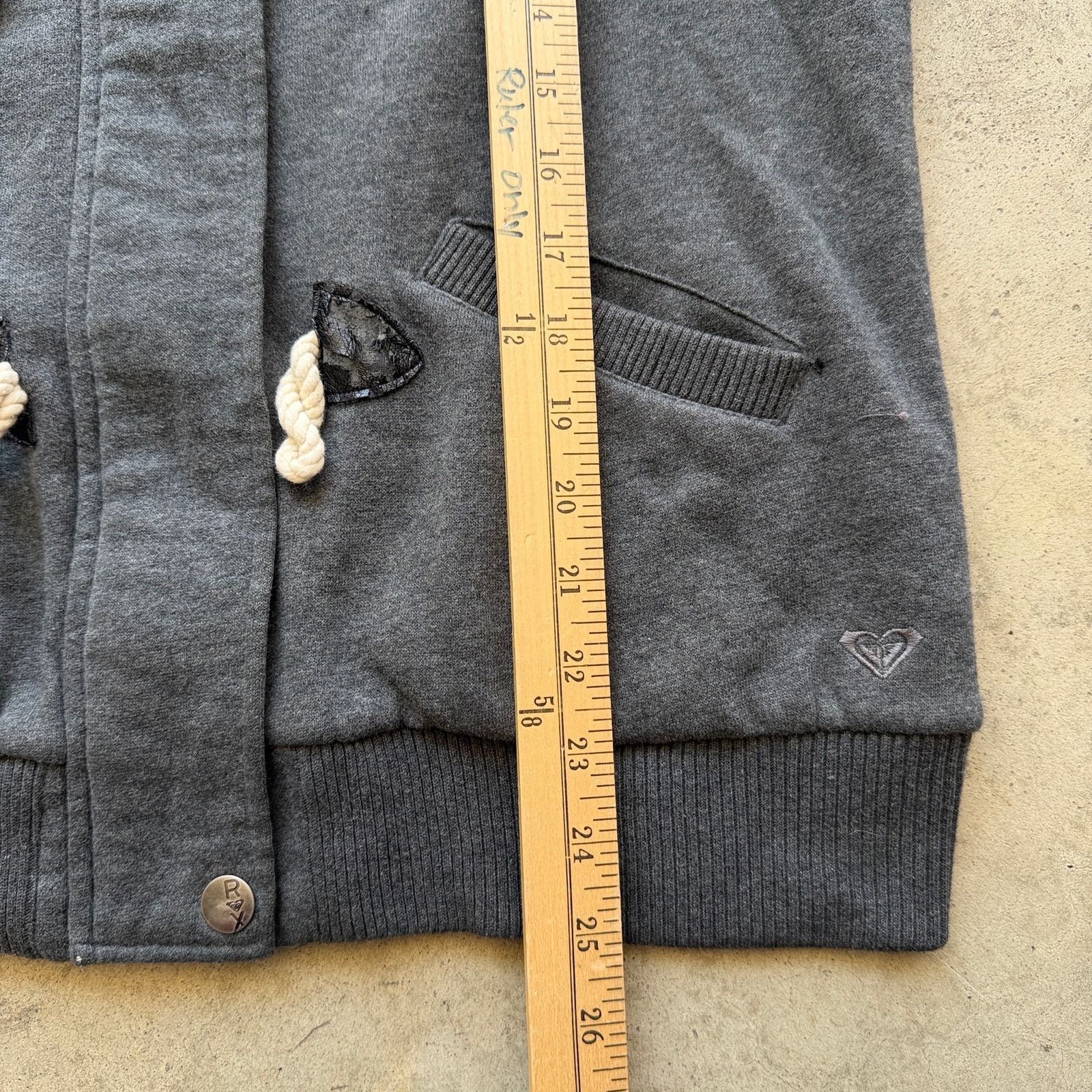 Other Y2K Roxy Sherpa Lined Toggle Hoodie Surf Skater Jacket Size L / US 10 / IT 46 - 7 Thumbnail
