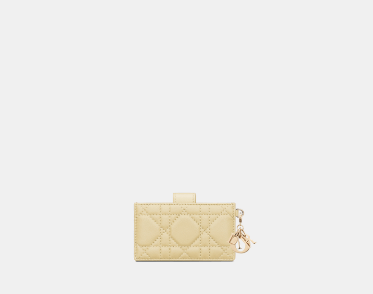 Dior o1w1db10426 S0074O Size : OS / Card Holder in Pastel Yellow Size ONE SIZE - 4 Thumbnail