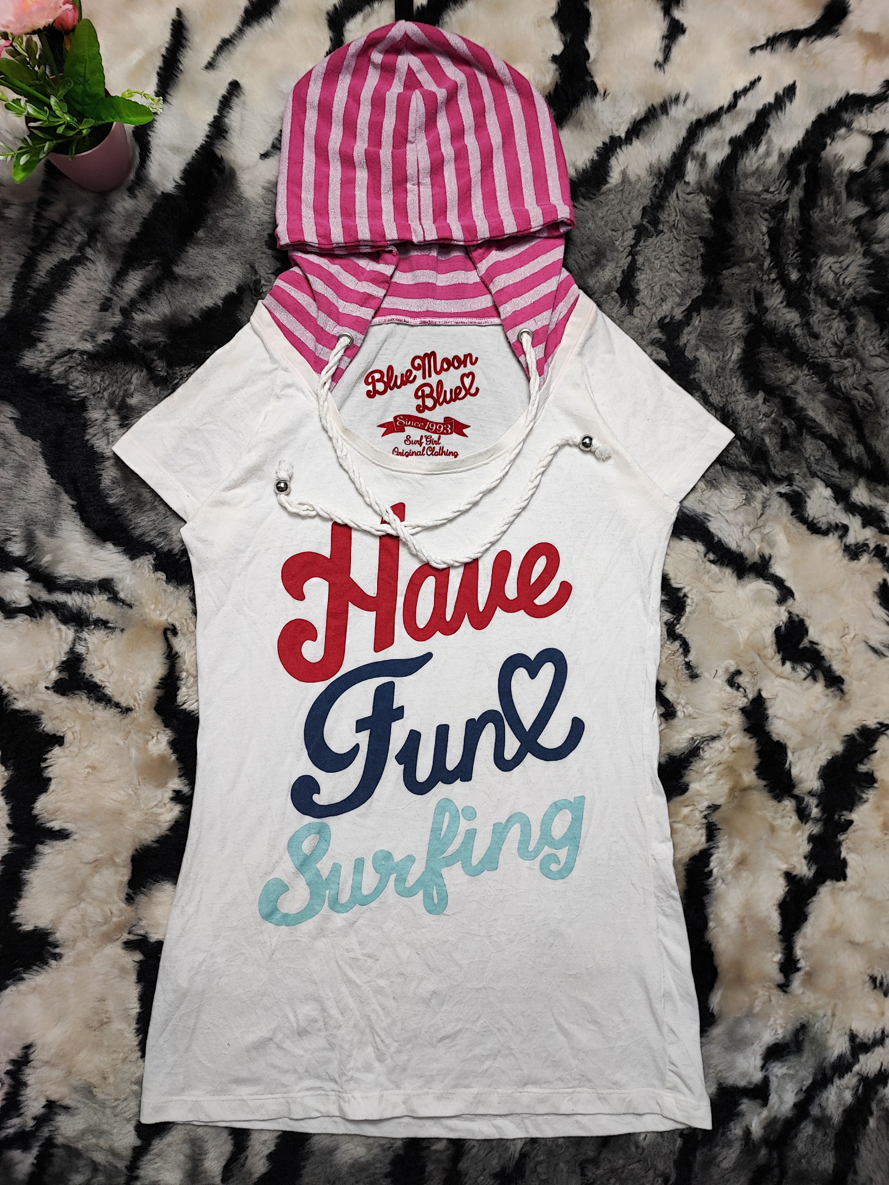 Japanese Brand BLUE MOON SURFER GIRLS HOODIE (XS) Size XS / US 0-2 / IT 36-38 - 2 Thumbnail