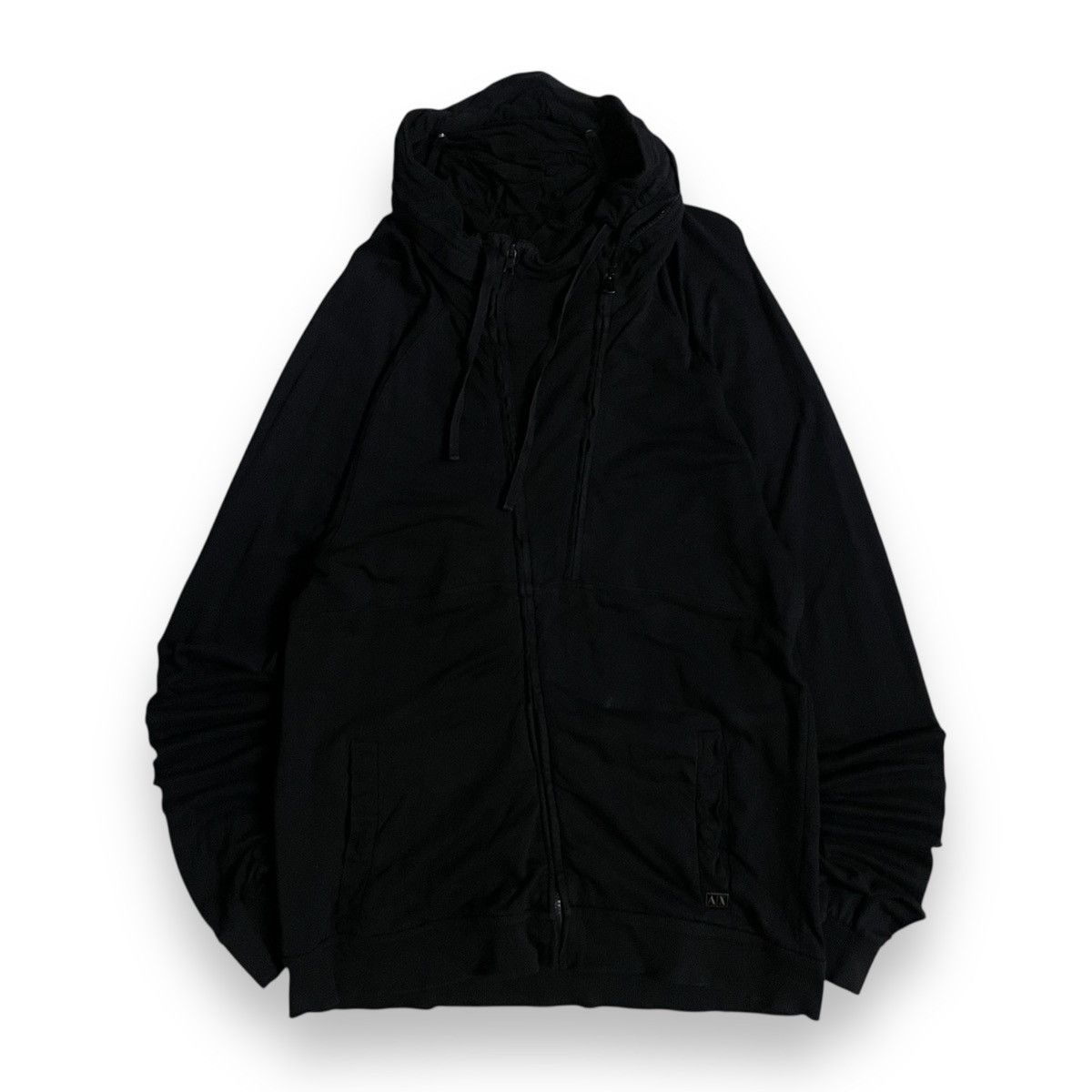 If Six Was Nine Vintage Black Armani Exchange AX Zipper Hoodie Bondage Size US L / EU 52-54 / 3 - 2 Thumbnail