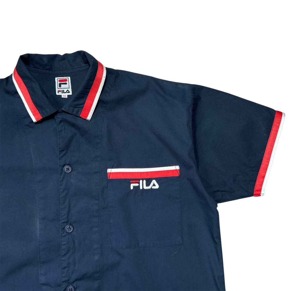 Fila Vintage Fila Logo Button Up Shirt Size US M / EU 48-50 / 2 - 5 Thumbnail