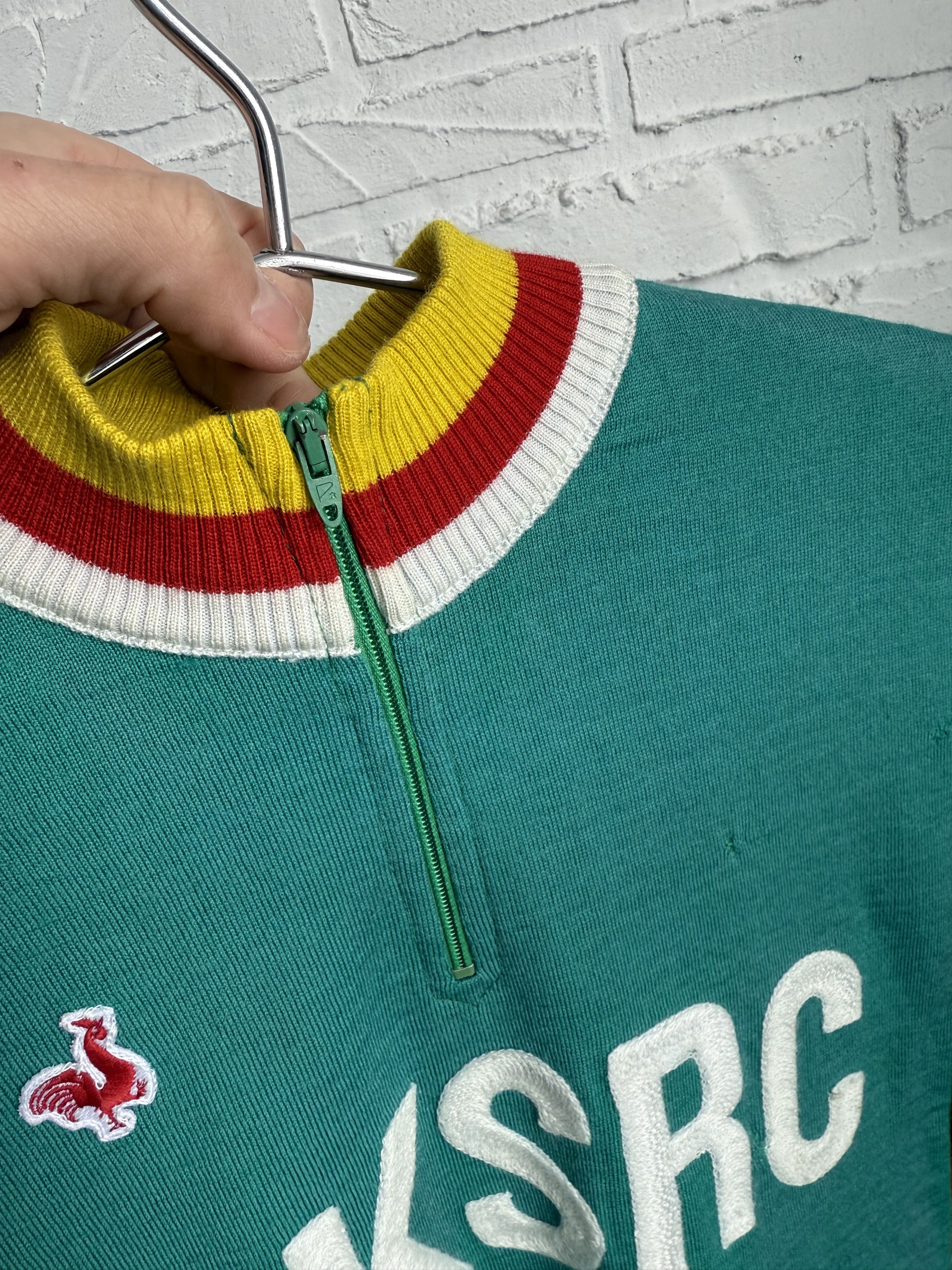 Other RARE Vintage 1970s De Marchi wool cycling jersey 1.KSRC Size US M / EU 48-50 / 2 - 20 Thumbnail