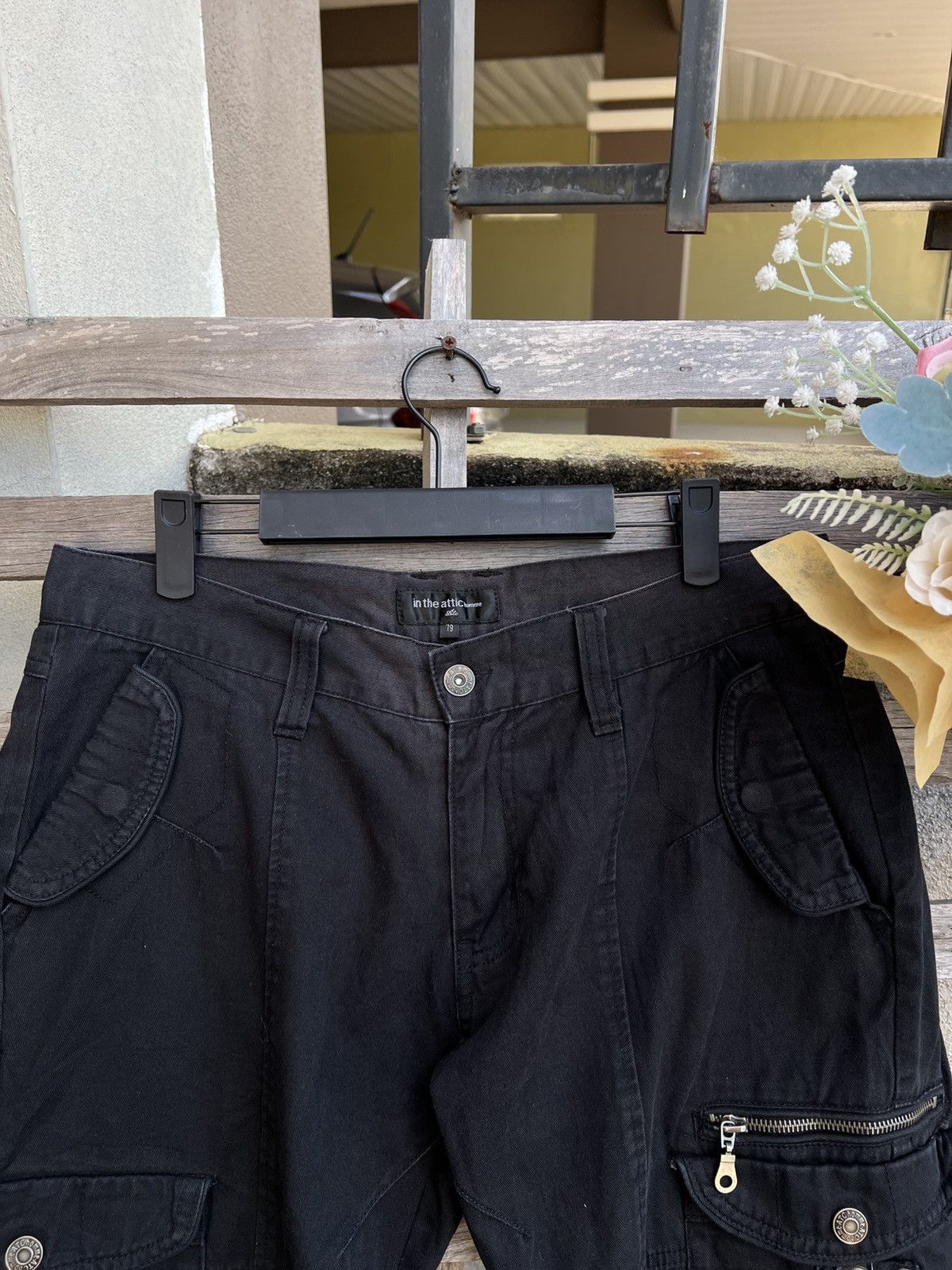 In The Attic Vintage In The Attic Modern Cargo Pants with Zipper & Buckle Size 33" - 6 Thumbnail