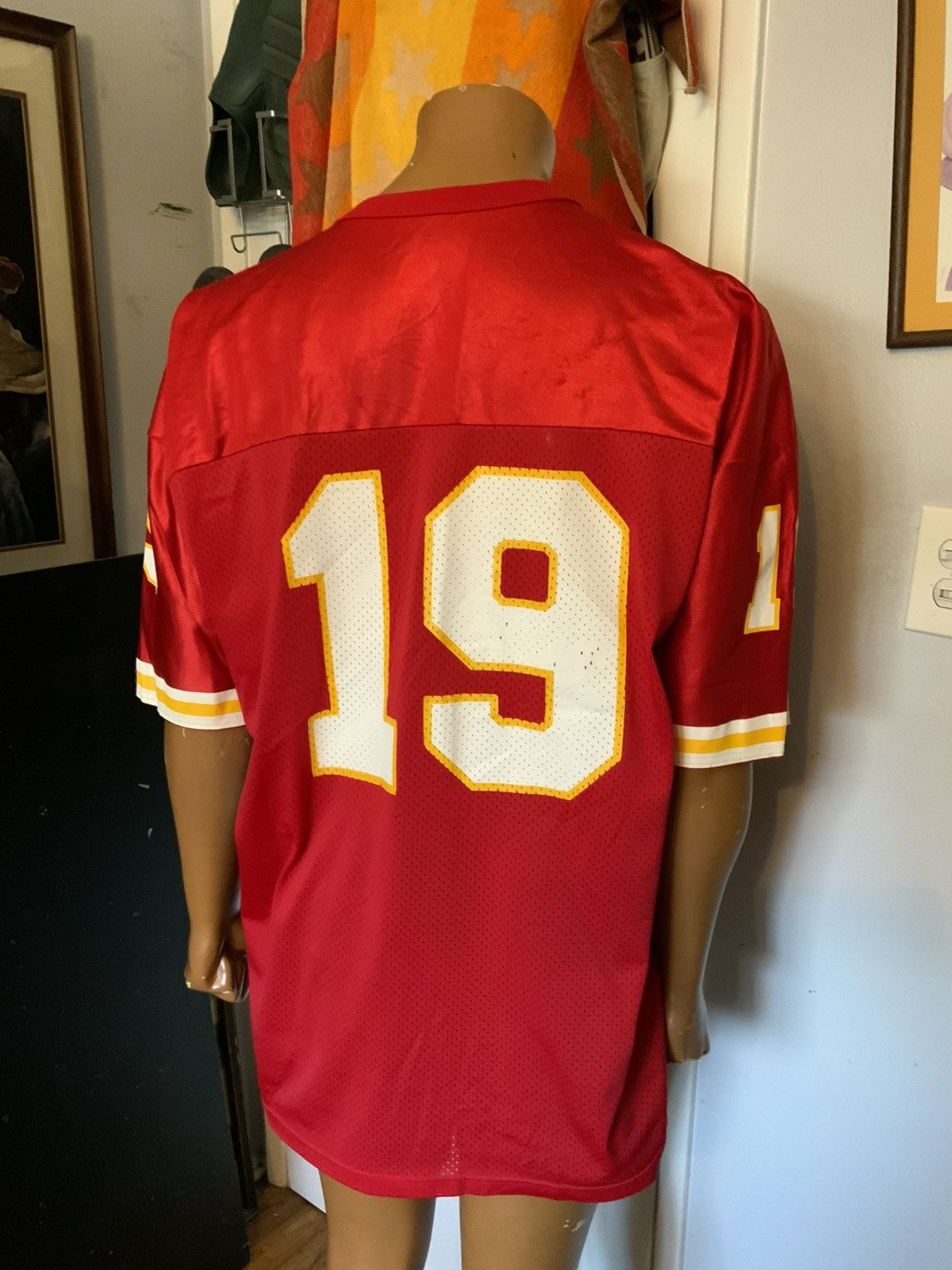 Champion × NFL × Vintage Vintage 90s Champion Kansas City Chiefs Joe Montana Jersey Size US L / EU 52-54 / 3 - 18 Thumbnail